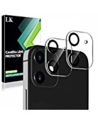 LK Caméra Arrière Protecteur Compatible avec iPhone 12 Mini 5.4" 2 pièces, Anti Rayures Verre trempé Film Protection écran Haute Définition Facile à Installer