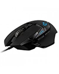 Logitech G502 HERO Souris Gamer Filaire Haute Performance, Capteur Gaming HERO 16K, 16000 PPP, RVB, Poids Ajustable, 11 Boutons Programmables, Mémoire Intégrée, Compatible avecPC/Mac - Noire