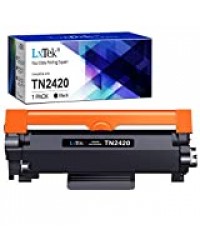 LxTek Compatible pour Brother TN2420 TN-2420 TN2410 TN-2410 Cartouches de Toner pour Brother MFC-L2710DW HL-L2350DW HL-L2310D HL-L2370DN DCP-L2530DW DCP-L2510D MFC-L2750DW MFC-L2730DW(1 Noir)