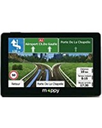 Mappy GPS Iti E438T (Écran : 4,3 Pouces - 24 Pays - Mise à jour gratuite jusqu'à 4 fois par an) Noir