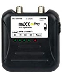 maxx.onLine ST-1 Testeur de signal de TV par câble DVB-C/DVB-T, analogique/numérique 40-862 MHz