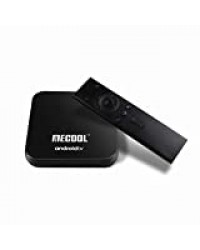 MECOOL KM9 PRO Google certifié le vrai Android TV OS Android 10.0 DDR4 4 Go de RAM 32 Go ROM avec recherche vocale télécommande double bande WIFI 2.4G 5G 4K UHD HDR HDCP 2.2 OTA pris en charge