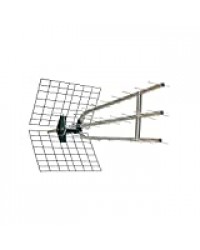 Metronic 415042 Antenne d'extérieur Trinappe amplifiée 45 dB -filtre 4G - UHF - Fiche F