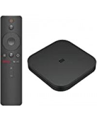 Mi Box S, CPU Quad-Core 2 Go de RAM + 8 Go de Stockage Smart TV Box 4K Ultra HD + HDR Assistant Google Chromecast Bluetooth Prise en Charge de la télécommande Dolby et DTS