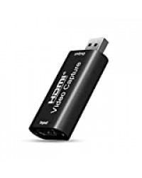 Microvolt Carte de Capture Audio Vidéo de HDMI à USB, Carte de Capture HDMI 1080p USB2.0 pour DSLR/Caméscope/Action Cam