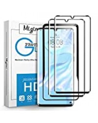 Migimi Verre Trempé Huawei P30 Pro, [Lot de 2] [Couverture Complète] 9H Anti-Rayures Film Protection écran, Haute Définition de Protection d'écran pour Huawei P30 Pro avec Outil D'installation