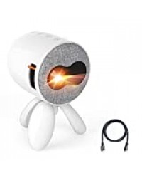 Mini Projecteur - Artlii Octopus, 2020 Cadeau de Noël Enfants, LED videoprojecteur Portable, Pico retroprojecteur, trépied Inclus, Compatible avec iphone Switch, Macbook, PC pour Video, Film, Jeux