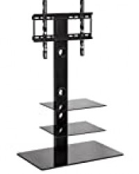 MMT TV LCD/LED Fernseher Ständer Stand Fernsehtisch Standfuss Glas Standfuß Halterung Fernsehstand LED Flachbildschirm Rack Tischständer für 30-50 Zoll