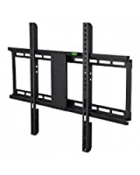 MODERNLIFE Support TV Mural Fixe pour téléviseur de 32-70 Pouces (80-180cm) en Acier Mince, Fixation Murale VESA 400x600mm, Charge 55 kg, Support Mural TV Ultra-Fin pour 4K 3D d'écran Plat et incurvé