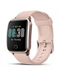 Montre Connectée, LIFEBEE Montre Intelligente Femmes Homme Etanche IP68, Bracelet Connecté SMS Message, Smartwatch Sport GPS Cardio Fitness Tracker d'Activité Podometre Calories pour Android iPhone