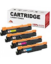 Mony Cartouche de Toner Compatible avec Brother TN247 TN-247 TN243 TN-243 pour Brother DCP-L3550cdw DCP-L3510cdw MFC-L3750cdw MFC-L3770cdw HL-L3230cdw HL-L3270cdw HL-L3210CW (Noir/Cyan/Magenta/Jaune)