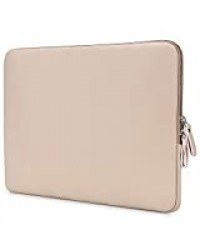 MOSISO Housse Compatible avec 13-13,3 Pouces MacBook Pro Retina/MacBook Air/Laptop/iPad Pro 12,9 Pouces, Laptop Sleeve Cuir PU Super Rembourré Hydrofuge Sac, Marron