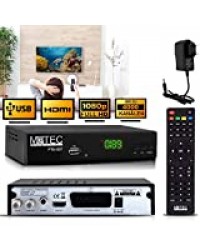 M@tec Digital FTA 007 Récepteur satellite numérique HD TV (HDTV, S/S2, HDMI, péritel, USB 2.0, Full HD 1080p) – Récepteur de scies préprogrammé pour Astra