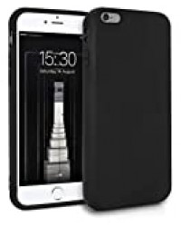 MyGadget Coque Silicone pour Apple iPhone 6 Plus/ 6s Plus - TPU Case - Housse Protection - Bumper Étui Flexible Anti Choc et Rayures - Noir