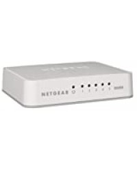 NETGEAR (GS205) Switch Ethernet 5 Ports RJ45 Gigabit (10/100/1000) pour une Connectivité Simple et Abordable