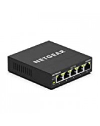 NETGEAR (GS305E) Switch Ethernet 5 Ports RJ45 Métal Gigabit (10/100/1000), Manageable pour une Connectivité Simple et Abordable pour les Petites Entreprises et les Bureaux à Domicile