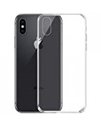 NEW'C Coque Compatible avec iPhone X et iPhone XS, Ultra Transparente Silicone en Gel TPU Souple Coque de Protection avec Absorption de Choc et Anti-Scratch