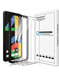 NEWZEROL 3 Packs pour Google Pixel 4A Protecteur d'écran [avec Cadre D'installation] Bord Incurvé 2.5D Bords d'arc Anti-Rayures 9 Dureté Protecteur D'écran en Verre Trempé Haute Définition