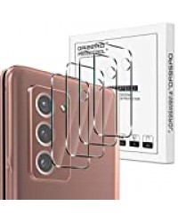 NEWZEROL 4 Pièces Compatible pour Samsung Galaxy Z Fold 2 5G Protecteur de Caméra 2.5D Arc Edge 9 Dureté Caméra Haute Définition Verre Trempé Flexible pour Samsung Galaxy Z Fold 2 5G-Transparent