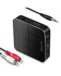 N/K Émetteur et récepteur Bluetooth 5.0 Adaptateur Audio Numérique Optique 2 en 1 RCA 3.5mm Compatible AUX Fonctionne pour TV Système stéréo de Voiture à Faible Latence