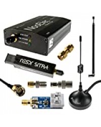 NooElec NESDR SMArt HF Bundle: ensemble de radio défini par logiciel de 100kHz-1.7GHz pour HF / UHF / VHF comprenant RTL-SDR, convertisseur élévateur de Ham It Up, balun, adaptateurs et câbles