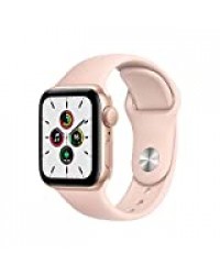 Nouveau Apple Watch Se (GPS, 40 mm) Boîtier en Aluminium Or, Bracelet Sport Rose des sables