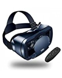 【Nouvelle édition】 LEHONG Casques de Réalité Virtuelle,Casque VR Lunettes 3D VR avec Bluetooth Télécommande avec Compatibilité All Smartphones sous Android 5,0 à 7,0