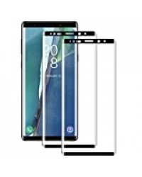 NUOCHENG Verre Trempé pour Samsung Galaxy Note 9, [2 Pièces] [3D Couverture Complète] [Dureté 9H] [Anti-Scratch] [sans Bulles] [Haut Définition] Film Protection d’Ecran pour Galaxy Note 9