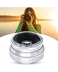 Objectif à Mise Au Point Fixe 35mm f1.6 - Pour Appareil Photo Sans Miroir à Film - Revêtement Haute Définition - Objectif Demi-Cadre à Mise Au Point Manuelle - Monture Z pour Nikon Z6 Z7 Z50(argent)