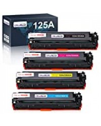 OFFICEWORLD Compatible HP 125A CB540A CB541A CB542A CB543A Cartouche de Toner pour HP Color LaserJet CM1312nfi CM1312 CM1312n CM1312nf CP1210 CP1215 CP1510 CP1514 CP1514n CP1515 CP1515n CP1518