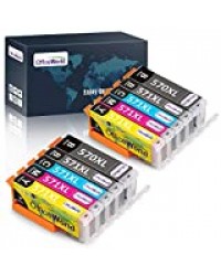 OfficeWorld Remplacer pour Canon PGI-570 CLI-571 Cartouches d'encre PGI-570XL CLI-571XL (2PGBK, 2BK, 2C, 2M, 2Y) Compatible avec Canon PIXMA TS5050 TS6050 MG5750 TS5055 MG6850 TS6051 TS6052 MG5753 MG6851 MG5752 TS5051 TS5053 MG5751