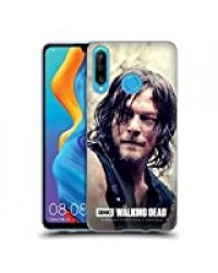 Officiel AMC The Walking Dead Moitié De Corps Daryl Dixon Coque en Gel Doux Compatible avec Huawei P40 Lite E