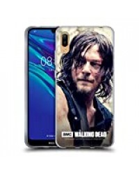 Officiel AMC The Walking Dead Moitié De Corps Daryl Dixon Coque en Gel Doux Compatible avec Huawei Y5 (2019)