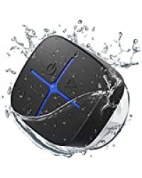 Onforu Enceinte Douche, IP65 Bluetooth Étanche Haut-Parleur avec Ventouse, Portable sans Fil Salle de Bain Enceinte Son Stéréo, Micro Intégré, Temps de Jeu 10H, Mini Enceinte Extérieur pour Piscine