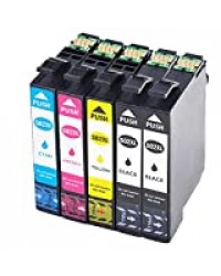 Ouguan® Compatible Cartouches d'encre pour Epson 502 XL pour Epson Expression Home XP-5100 XP-5105 Workforce WF-2860DWF WF-2865DWF (XP-5100, 2noir/1cyan /1magenta /1jaune)