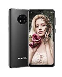 OUKITEL C19 Android 10.0 4G Smartphone Pas Cher Débloqué,Écran 6,49 Pouces HD Waterdrop,4000mAh,Triple Caméra Arrière 13MP, 2Go+16Go (Extensible à 256Go), Dual SIM Téléphone Portable,Face ID (Noir)