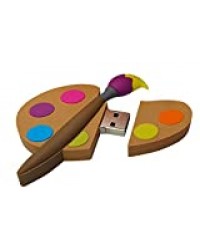 Palette Peintre Brosse Peindre 16 Go USB 16GB Flash Drive - mémoire Stick Stockage de Données - Clé Design Unique et Original