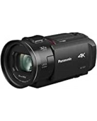 Panasonic HC-VX1EG-K Caméra compacte Ultra HD 4K, Grand Angle 25 mm, Zoom Optique 24x, 4K Cropping, Wi-FI, Noir