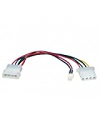 PIXMANIA 2334796 Ventilateur 3 Broches vers 2 x 5 63,5 cm Molex câble Adaptateur