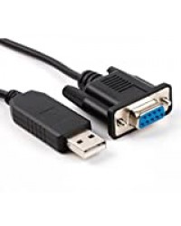 Pl2303TA USB RS232 vers DB9 Câble null-modem USB filaire croisé Null modem pinout: 2-TXD, 3-RXD 5-GND, 7-CTS. 8-RT