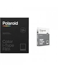Polaroid Film N&B pour I-Type - 6001 & Film Couleur pour i-Type - Noir Frame Edition - 6019
