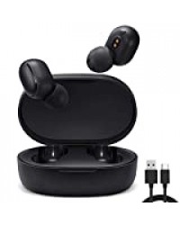 Pour Xiaomi Mi True Wireless Earbuds Basic 2 (Redmi Airdots 2 Version Internationale) TWS Écouteur Bluetooth, Écouteur sans fil Bluetooth 5.0 Oreillette Xiaomi avec Microphone Casque Sport AI Contrôle