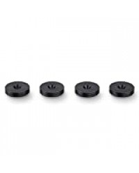 PrecisionGeek Acier Noirci Haut-Parleur Contre-Pointes Mince 20mm DIA - Lot de 4