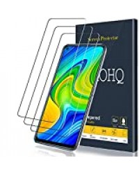 QHOHQ Protection écran pour Xiaomi Redmi Note 9, [Lot de 3] Film Verre Trempé, 9H Dureté - sans Bulles - Anti-Rayures - Anti-Empreintes Digitales