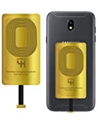 QI Récepteur Type A pour Samsung Galaxy J7 - J8 - J3 - J6 - LG V10 -LG Stylo 2-3 - Plus - Samsung QI Adaptateur - Samsung QI Charge Récepteur - QI Wireless Charging Receiver Adapter Samsung Galaxy J7