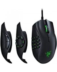 Razer Naga Trinity - Souris de Jeu MOBA / MMO (Souris Gamer avec 3 plaques latérales interchangeables, Capteur optique 16 000 DPI 5G, RGB Chroma & jusqu'à 19 boutons programmables)