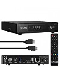 Récepteur satellite Hitube 4K UHD Linux Enigma 2 avec DVB-S2X Multistream et tuner DVB-C/T2, HDTV, 2160p, H.265, PVR, HDR, avec câble HDMI