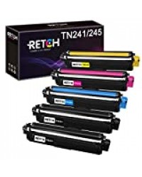 RETCH TN241 TN245 Toner de rechange pour Brother TN-241 TN-245 TN-242 TN-246 pour Brother MFC-9332CDW DCP-9022CDW HL-3142CW MFC-9142CDN HL-3152CDW MFC-9140CDN DCP-9017CDW