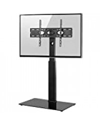 RFIVER Support TV sur Pied Meuble TV avec Support Pivotant Cantilever pour Télés et Ecrans LCD LED de 32 à 65 Pouces TF2003