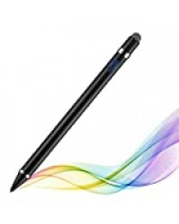 ROVLAK Stylet Tactile Pointe Fine USB Rechargeable Stylet Actif Capacitif Haute Sensibilité Tactile Pen Universel Portable Précision Stylus Pen pour Telephone, Tablette, iPad, iPhone, iOS, Android